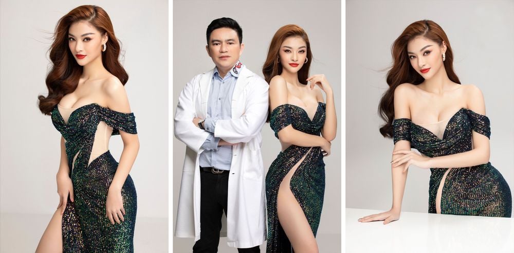 Á hậu Kiều Loan nâng ngực