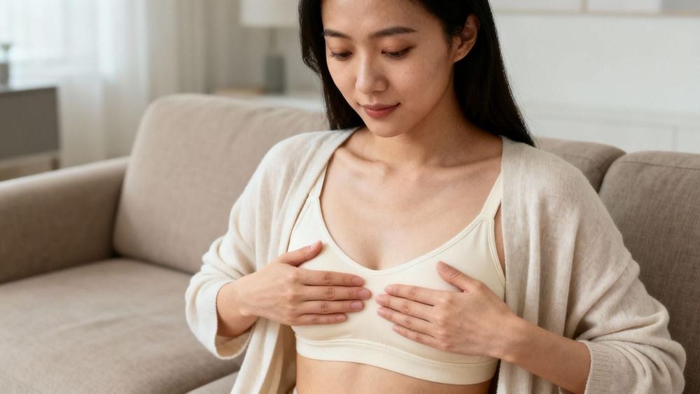 Phụ nữ đang mang thai và cho bú không nên bóp ngực vì vòng 1 lúc này rất mẫn cảm. 
