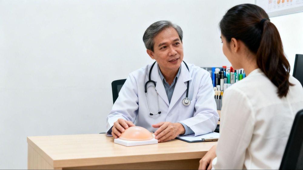 Khi thấy ngực thay đổi kích thước đột ngột, bạn nên đến cơ sở nâng ngực uy tín để kiểm tra và kịp thời xử lý.