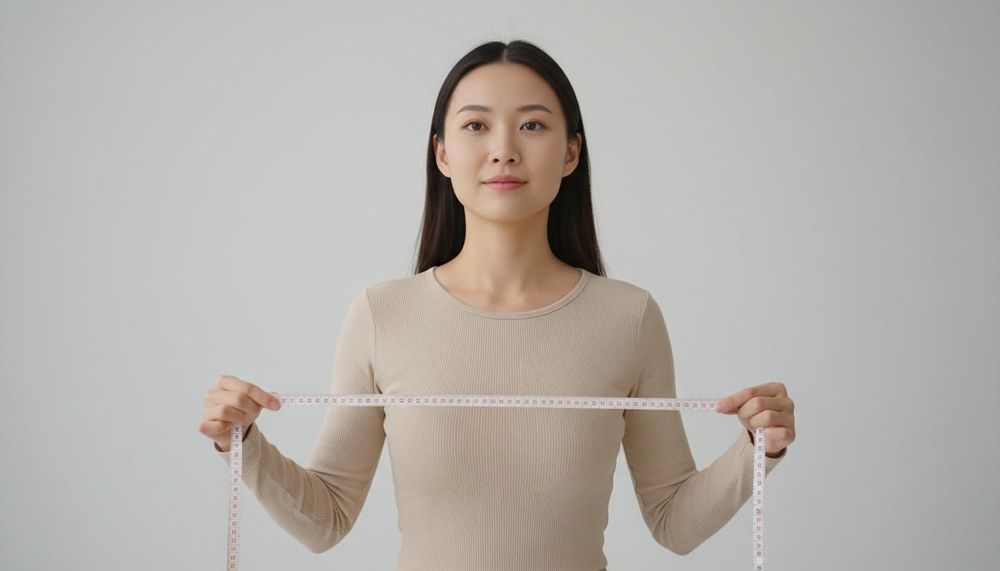 Vòng ngực bao nhiêu là lép thường được xác định bằng số đo ngực. 