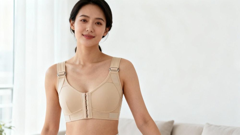 Mặc áo định hình giúp giữ form ngực ổn định khi đi xe máy sau nâng ngực
