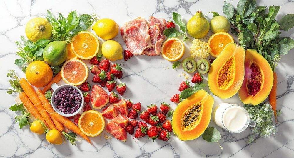 Bạn nên ưu tiên ăn những thực phẩm giàu vitamin C, A và protein lành tính để vết thương mau lành