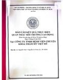 Kết quả thực hiện quan trắc môi trường lao động năm 2023